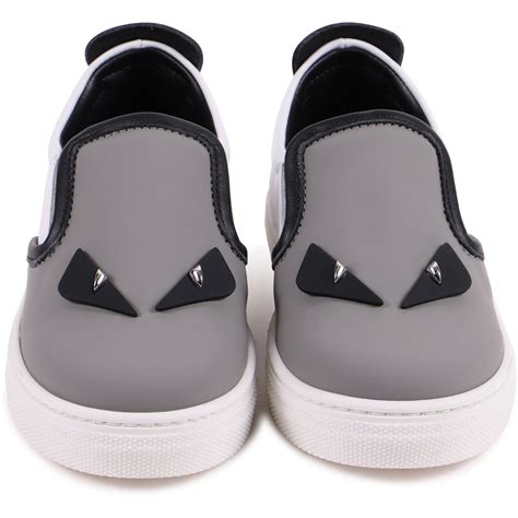 fendi sneakers for kids|fendi monster slip on sneakers.